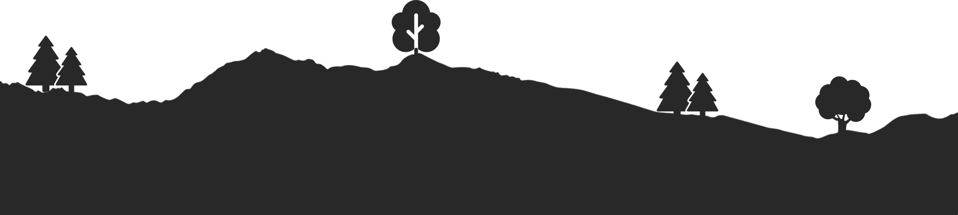 A tree is shown on top of a hill.